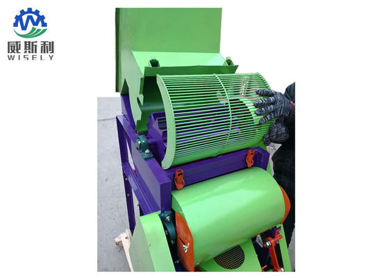 الصين آلة تقطيع الفول السوداني الأوتوماتيكية باللون الأخضر ، آلة تصنيع الفول السوداني المدمجة المزود